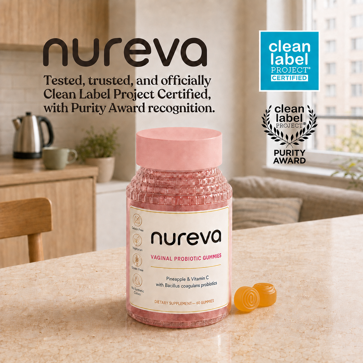 Nureva Vaginal Probiotic Gummies